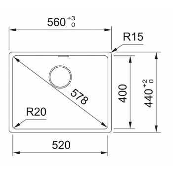 SUDOPER FRANKE IT MRG 610-52 BLACK COLLECTION 