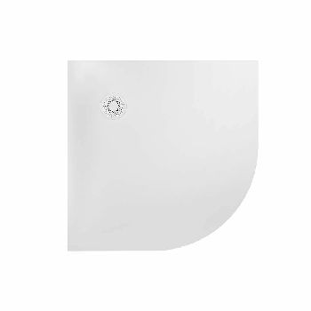 TUŠ KADA HOPP R90x90 BIJELA, LIJEVANI MRAMOR, POLUKR.