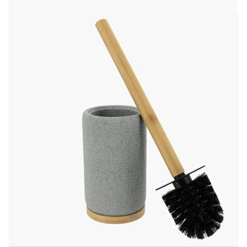 TEND.66161180 WC ČETKA VITTORIA MREŽA/BAMBUS EFEKT, SIVA