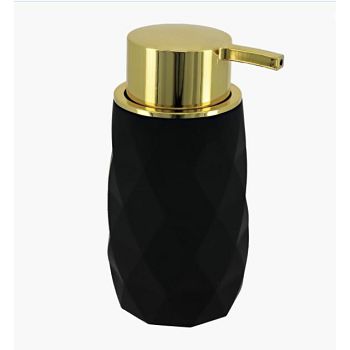 TEND.62138103 DOZATOR ZA SAPUN BOLZANO 210 ML ABS/GUMA, CRNI