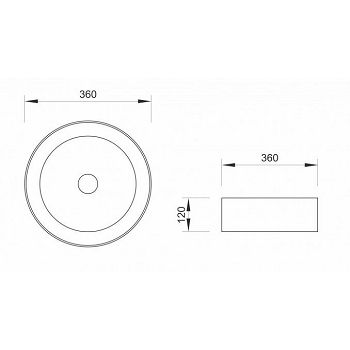 UMIVAONIK NADGRADNI MINOTTI 360x360x120 CRNI 7038CM