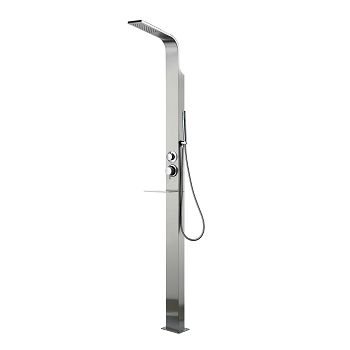 TUŠ VANJSKI INOX S MIJEŠALICOM 216 CM  