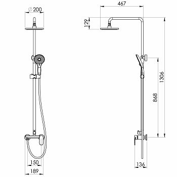 VOXORT TUŠ SISTEM GALA GOLD  V401123