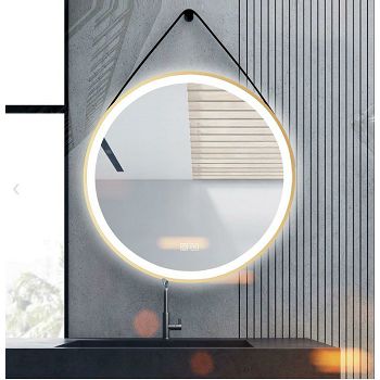 KUP.OGLEDALO PROSPEROUS FI 580,LED TOUCH& FOG FREE,ZLATNI OKVIR