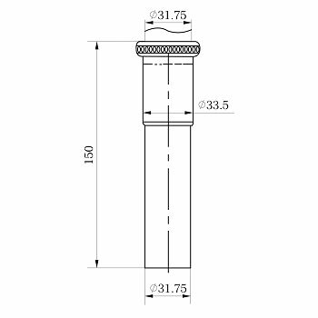 PRODUŽETAK SIFONA CIJEV NIKLANA VOXORT, 32x150mm,  N11373