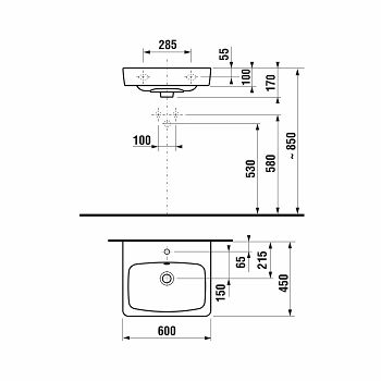 UMIVAONIK LYRA PLUS PRAVOKUTNI 60X45 CM 1038.2