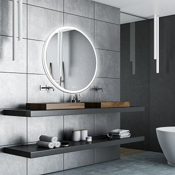 KUP.OGLEDALO PROSPEROUS FI 800, LED TOUCH & FOG FREE, ZLATNI OKVIR, HC2011-800-G