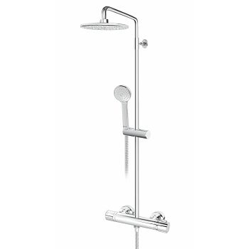 TERMOSTATSKA MJEŠALICA ZA TUŠ KADU SA USP.I RUČ.TUŠEM FI 220 MM 23-1T37251