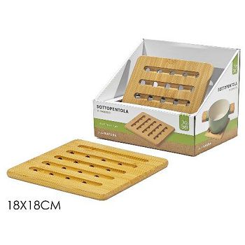 PODMETAČ ZA  LONAC BAMBUS  18x18 cm