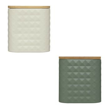 DOZA ZA NAMIRNICE SENSIA M,  METAL/BAMBUS sort boja