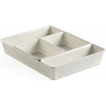 ORGANIZATORI BOHOL SET 4KOM SLIM +A6+A5+A4  BIJELA