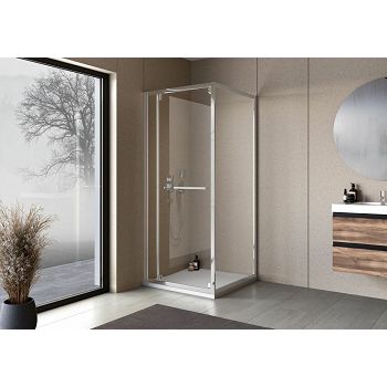 TUŠ KABINA STELLAR UNI 120x80 SILVER PROFIL/PROZIRNO STAKLO