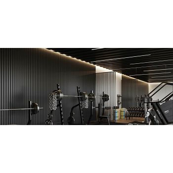 ZIDNA OBLOGA MAT CRNA  FLAT 2600X400 mm FP101