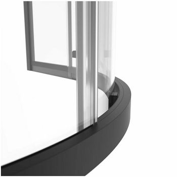 TUŠ KABINA VOXORT BLUE PREMIUM CORRI, POLUKR. 90, CRNA/PROZIRNO, H-200, 8 mm, V454355