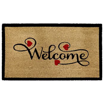 OTIRAČ COCCO 70X40 CM WELCOME HEARTS