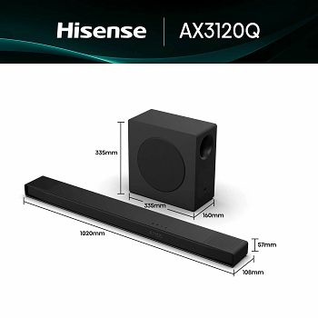 SOUNDBAR HISENSE AX3120Q