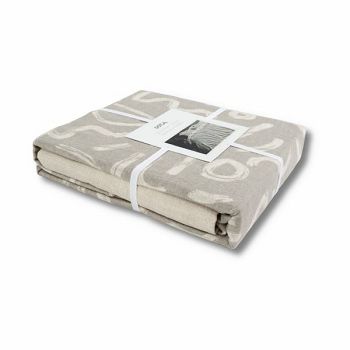 NAVLAKA FLANEL LUXOR SET 200 x 200/2 x 60 x 80 BEIGE