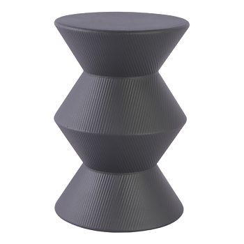 STOL KLEPSY METALNI  30,5x44,5cm tamnosivi