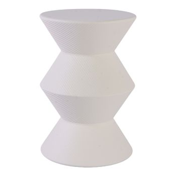 STOL KLEPSY METALNI  30,5x44,5cm bijeli