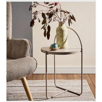 STOL ARKY METALNI  41x41x66cm tamnosivi