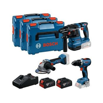 BOSCH SET AKU ALATA 18V GSR+GBH+GWS+2x5.0Ah+GAL18V 0.615.A50.09G