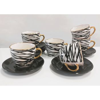 ŠALICE SET S TANJURIĆIMA 0073 200ml 12/1