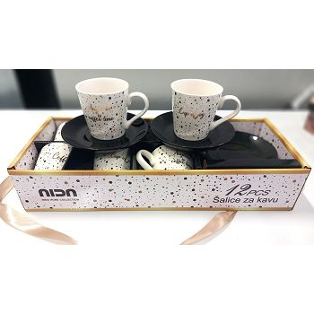 ŠALICE SET S TANJURIĆIMA 1094 220ml 12/1