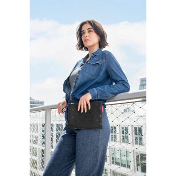 TORBA PISMO glossy dots crno REISENTHEL