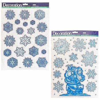 NALJEPNICE ZA STAKLO BOŽIĆNE 30x41,5cm sort