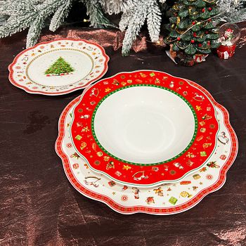 SERVIS ZA JELO PORCULANSKI 18 DIJELNI - BOŽIĆNI DEKOR 