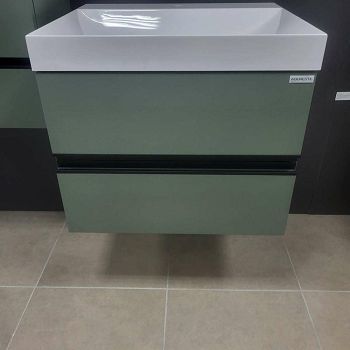 BAZA LYRA 60 S UMIV. 2 LADICE, SMOKE GREEN, CRNE RUČKE