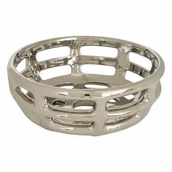 ZDJELA SKY 29.6X11.8CM  SREBRNA keramika