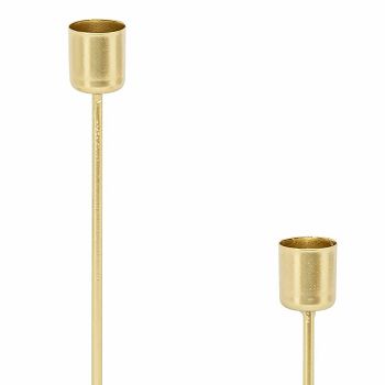 SVIJEĆNJAK MARGY ZA 4 SVIJEĆE 20CM, ČELIK, ZLATNI 