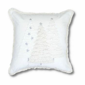 JASTUČNICA BOŽIĆNA CHRISTOF 42 x 42 SILVER