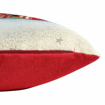 JASTUČNICA BOŽIĆNA KISS 45 x 45 GOLD MACA NA POKLONIMA