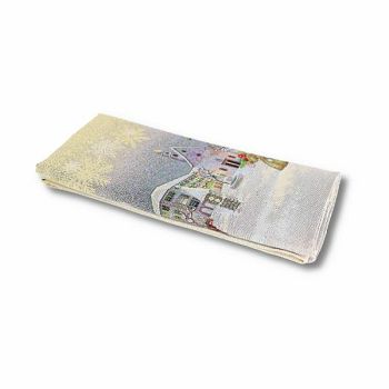 NADSTOLNJAK BOŽIČNI JOY 45 x 140 GOLD DJED BOŽIČNJAK U ZIMSKOJ NOĆI