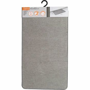 LUANCE 47026930 TEPIH HEXAGONE 45x80 CM, BARŠUN/POLIESTER, SVIJETLO SIVA