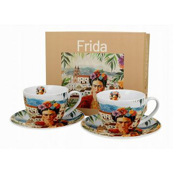 ŠALICE SET PORCULAN 2/1 270 ML U POKLON KUTIJI MEXICAN ART