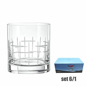 ČAŠE KRISTALIN BARLINE WHISKEY 6/1 280 ML – DEKORIRANE