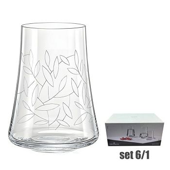 ČAŠE KRISTALIN XTRA  6/1 440 ML – DEKORIRANE