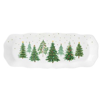 TANJUR ZA POSLUŽIVANJE Festive Trees 37x14cm porculan