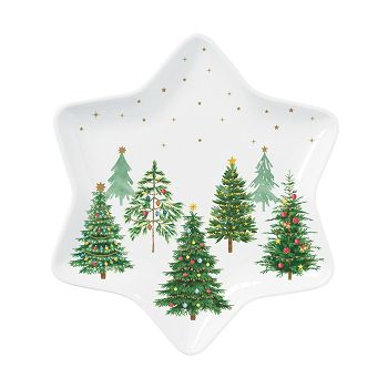TANJUR ZVIJEZDA Festive Trees 25cm porculan bijeli