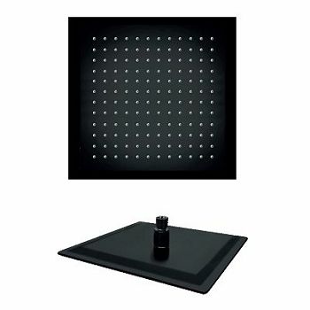 TUŠ RUŽA S2 BLACK INOX  300X300 mm PTRUSP13D