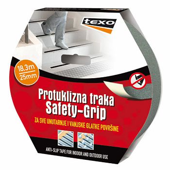 TRAKA PROTUKLIZNA 25 MM SIVA "TEXO"