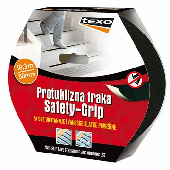 TRAKA PROTUKLIZNA 50 mm CRNA
