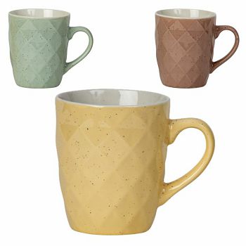 ŠALICA 360ml pastelne boje keramika sort