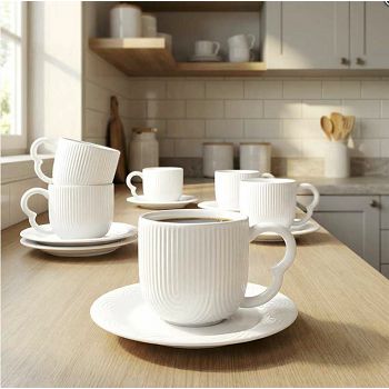 ŠALICE PORCULANSKE S TANJURIĆIMA 6/1 200 mL