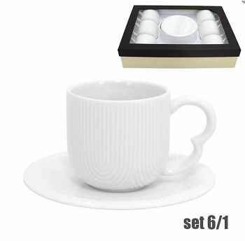 ŠALICE PORCULANSKE S TANJURIĆIMA 6/1 200 mL