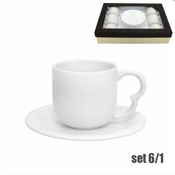 ŠALICE PORCULANSKE S TANJURIĆIMA 6/1 90 mL