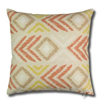 JASTUČNICA DIG 45x45 ROMB BEŽ-NARANČASTA 